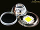 78mm Putaran Kaca LED Lens Untuk CXA 3070, 60 Derajat LED Projector Lens