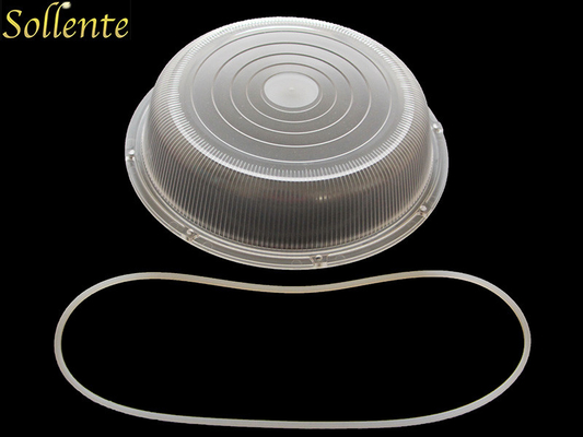 Penutup Lensa LED untuk Lampu Jalan Luar Ruang, lensa bulat 188mm untuk Lampu Jalan
